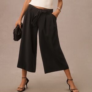 Anthropologie Maeve Tie-Waist Culottes